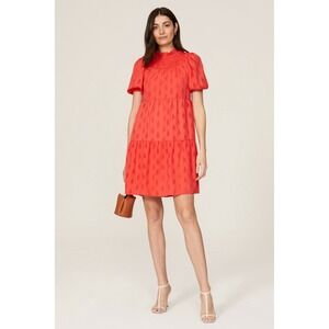 lanvin acne denim dress x Studios Blue Sleeveless Midi Size:IT 50 burgundy with floral Back slip pockets STAUD, Wells Dress in